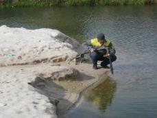 Обследование и очистка территории песчаного карьера